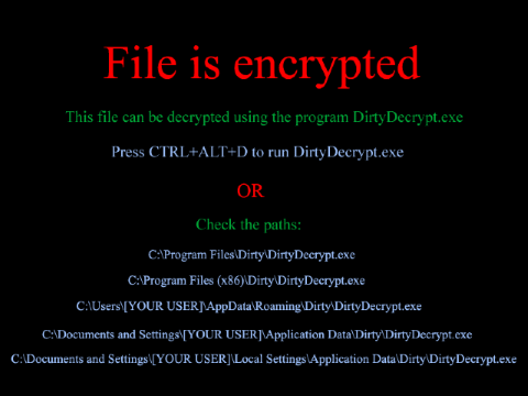 Просмотр шифрованного файла